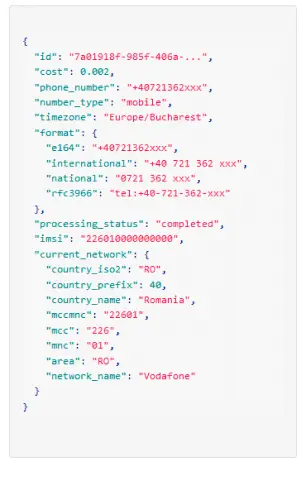 Verificación números de teléfono con MNP lookup