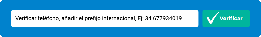 formulario verificación teléfonos