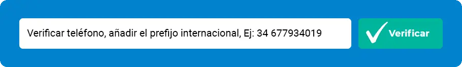 formulario verificación teléfonos